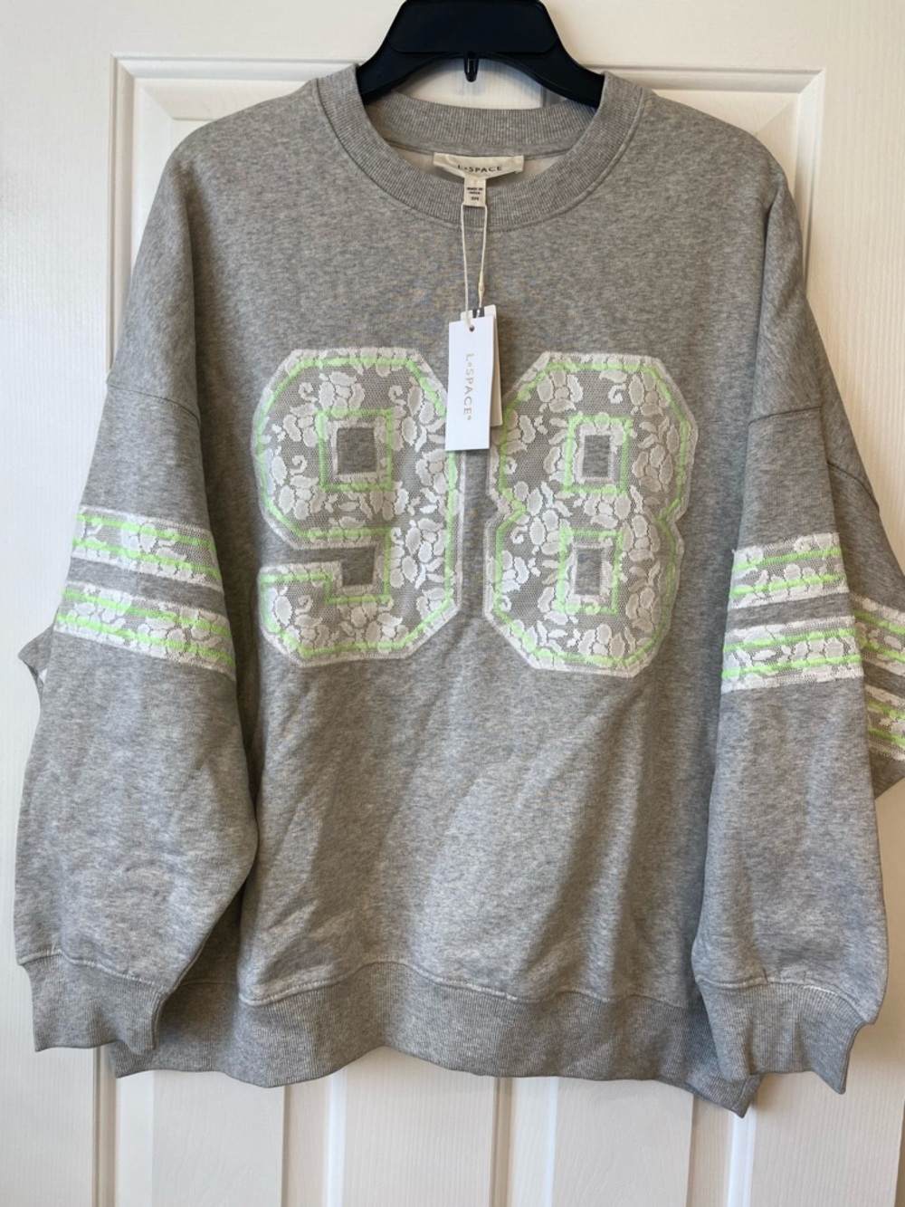 NWT L*Space Anthropologie Legend 98 Oversized Sweatshirt Sz Small - Picture 4 of 13